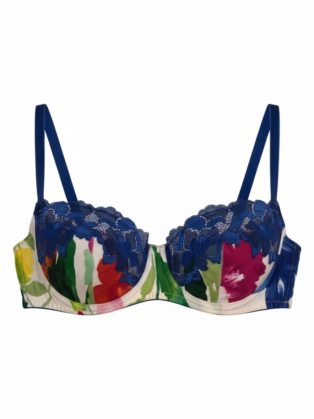 Vintage Y2K Dolce & Gabbana Floral Lace Demi Cup Underwire Bra